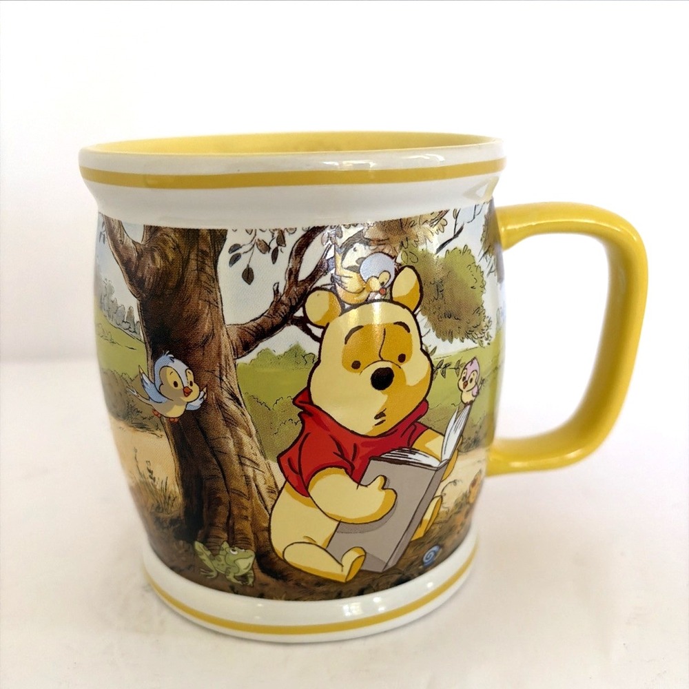 Disney Winnie the Pooh Mug Vintage "Its the Simple Things" Yellow Piglet